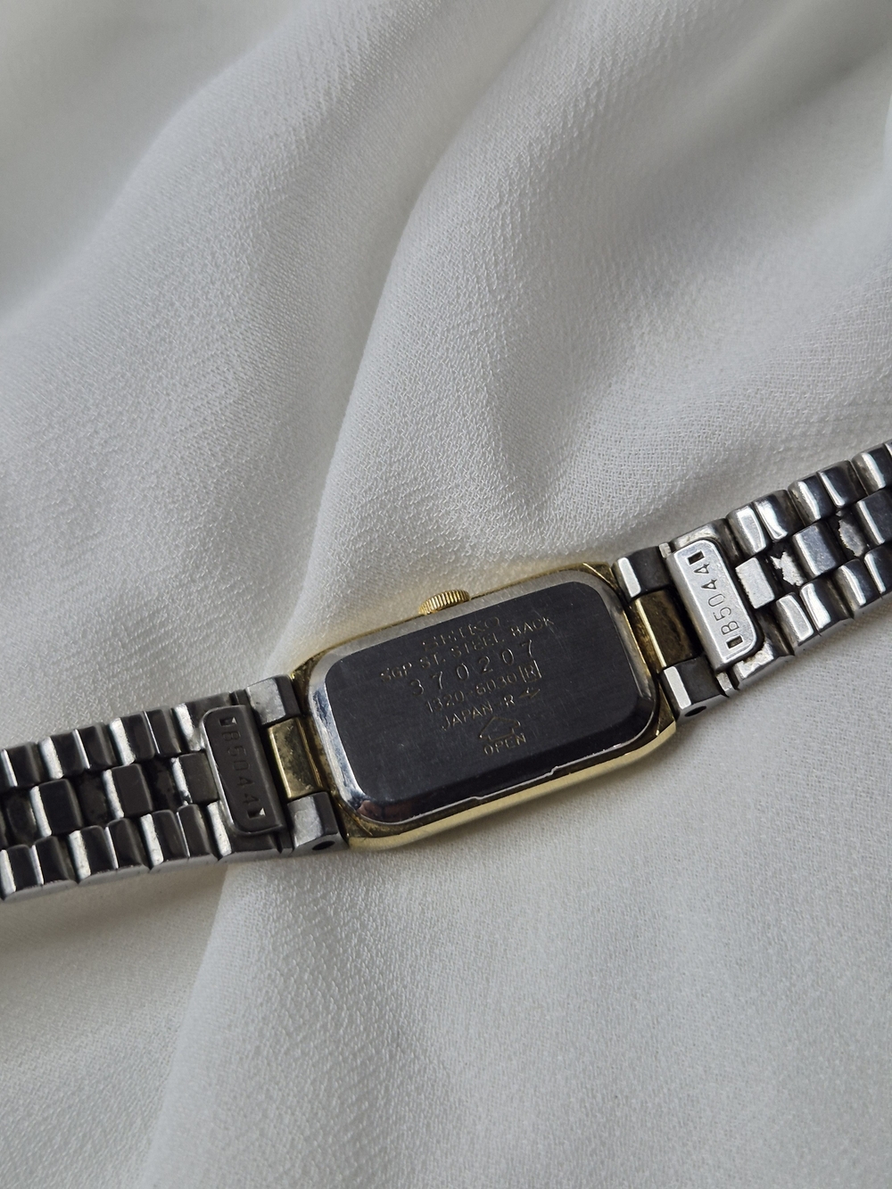 Seiko Women’s Gold-Tone Rectangular Bracelet Watch - Picture 5 of 10